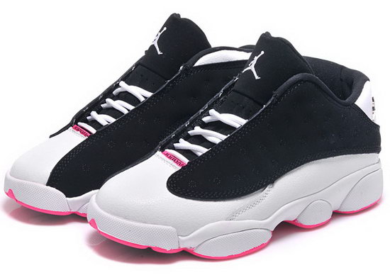 Womens Air Jordan Retro 13 Dark Blue White Pink Reduced